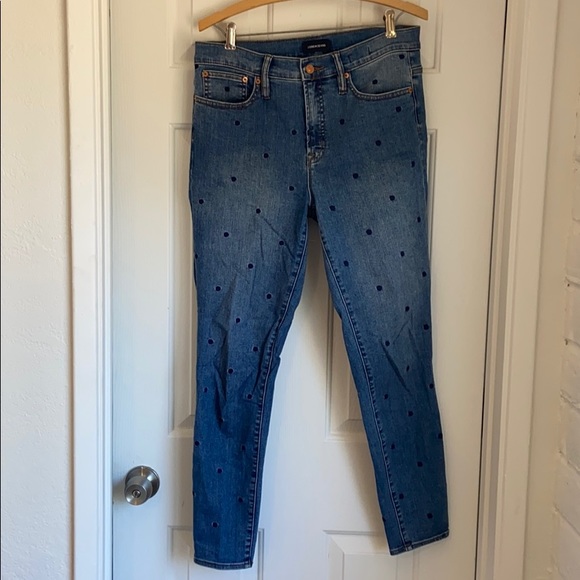 J. Crew Denim - J. Crew High Rise Polka Dot Jean